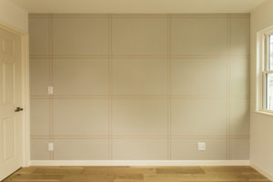 シンプルでありながら存在感のあるアクセントクロス。