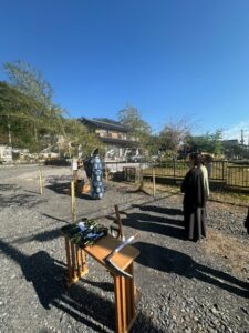 クレープ屋さんの店舗併用住宅　地鎮祭