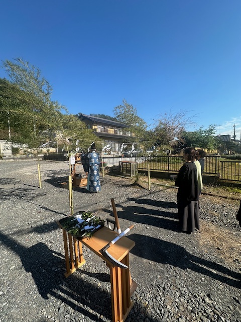 クレープ屋さんの店舗併用住宅 地鎮祭